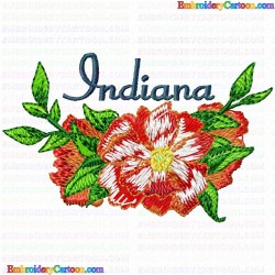 Flowers and Tree 1707 Embroidery Design