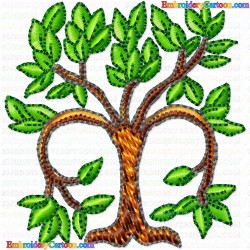 Flowers and Tree 1746 Embroidery Design