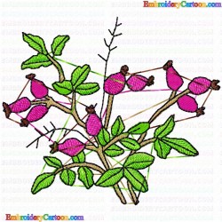 Flowers and Tree 1756 Embroidery Design