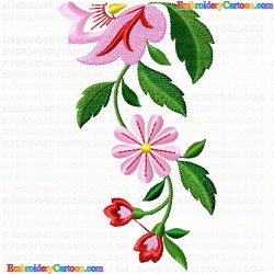 Flowers and Tree 1759 Embroidery Design