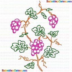 Flowers and Tree 1768 Embroidery Design