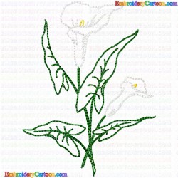 Flowers and Tree 1769 Embroidery Design