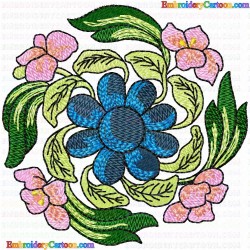 Flowers and Tree 1788 Embroidery Design