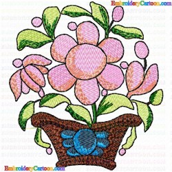 Flowers and Tree 1792 Embroidery Design