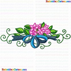 Flowers and Tree 1830 Embroidery Design