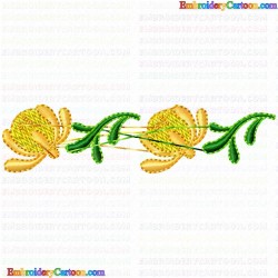 Flowers and Tree 1832 Embroidery Design