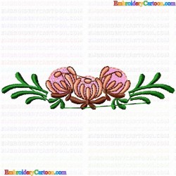 Flowers and Tree 1837 Embroidery Design