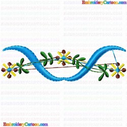 Flowers and Tree 1839 Embroidery Design