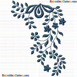 Flowers and Tree 184 Embroidery Design