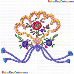 Flowers and Tree 187 Embroidery Design