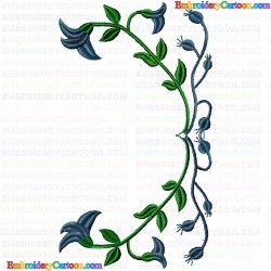 Flowers and Tree 1911 Embroidery Design