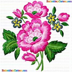 Flowers and Tree 2004 Embroidery Design