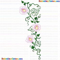 Flowers and Tree 2018 Embroidery Design