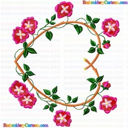 Flowers and Tree 2024 Embroidery Design