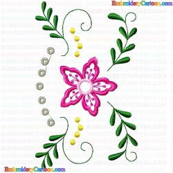 Flowers and Tree 2027 Embroidery Design