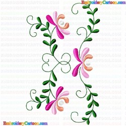 Flowers and Tree 2028 Embroidery Design