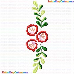 Flowers and Tree 2029 Embroidery Design