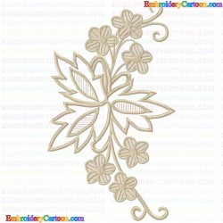 Flowers and Tree 2050 Embroidery Design