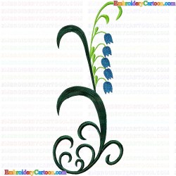 Flowers and Tree 2052 Embroidery Design