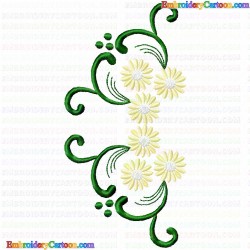 Flowers and Tree 2057 Embroidery Design