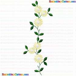 Flowers and Tree 2062 Embroidery Design