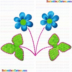 Flowers and Tree 2118 Embroidery Design