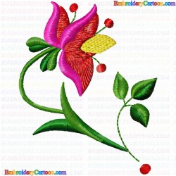 Flowers and Tree 2120 Embroidery Design