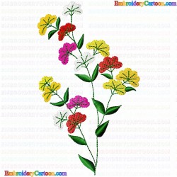 Flowers and Tree 2153 Embroidery Design