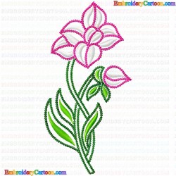 Flowers and Tree 2162 Embroidery Design