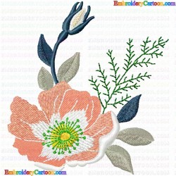 Flowers and Tree 2165 Embroidery Design