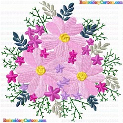 Flowers and Tree 2178 Embroidery Design