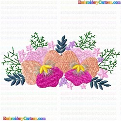 Flowers and Tree 2189 Embroidery Design