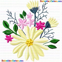 Flowers and Tree 2195 Embroidery Design