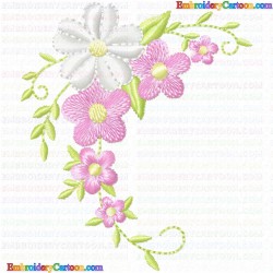 Flowers and Tree 2209 Embroidery Design