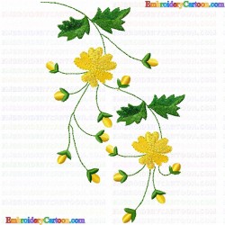 Flowers and Tree 2243 Embroidery Design