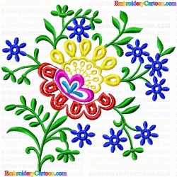 Flowers and Tree 224 Embroidery Design