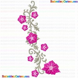 Flowers and Tree 2265 Embroidery Design