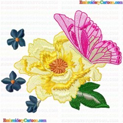 Flowers and Tree 2271 Embroidery Design