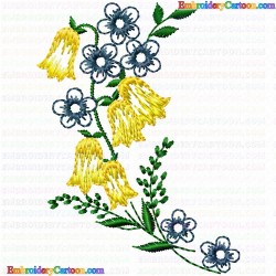 Flowers and Tree 2274 Embroidery Design