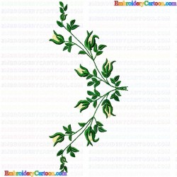 Flowers and Tree 22 Embroidery Design