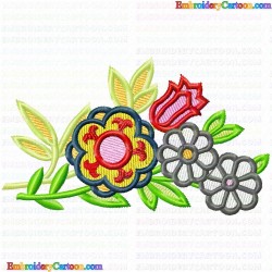 Flowers and Tree 2300 Embroidery Design