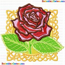 Flowers and Tree 2301 Embroidery Design