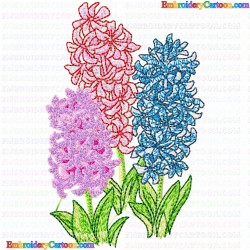 Flowers and Tree 2309 Embroidery Design