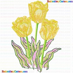 Flowers and Tree 2313 Embroidery Design