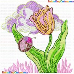 Flowers and Tree 2330 Embroidery Design