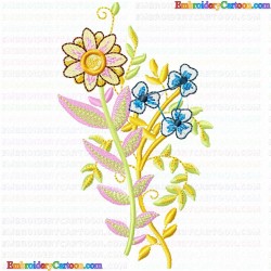 Flowers and Tree 2333 Embroidery Design