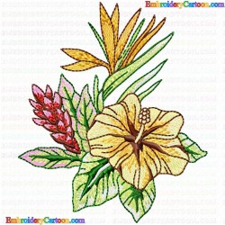 Flowers and Tree 2335 Embroidery Design