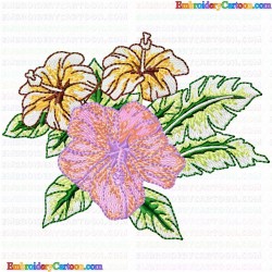 Flowers and Tree 2338 Embroidery Design