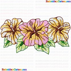 Flowers and Tree 2340 Embroidery Design