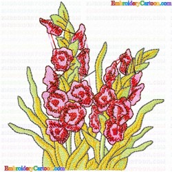 Flowers and Tree 2379 Embroidery Design